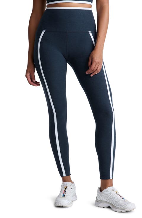 Out of Pocket Side Stripe High Waist Pocket Leggings