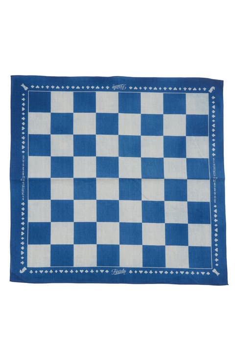 Printed "Damier" Cotton Bandana
