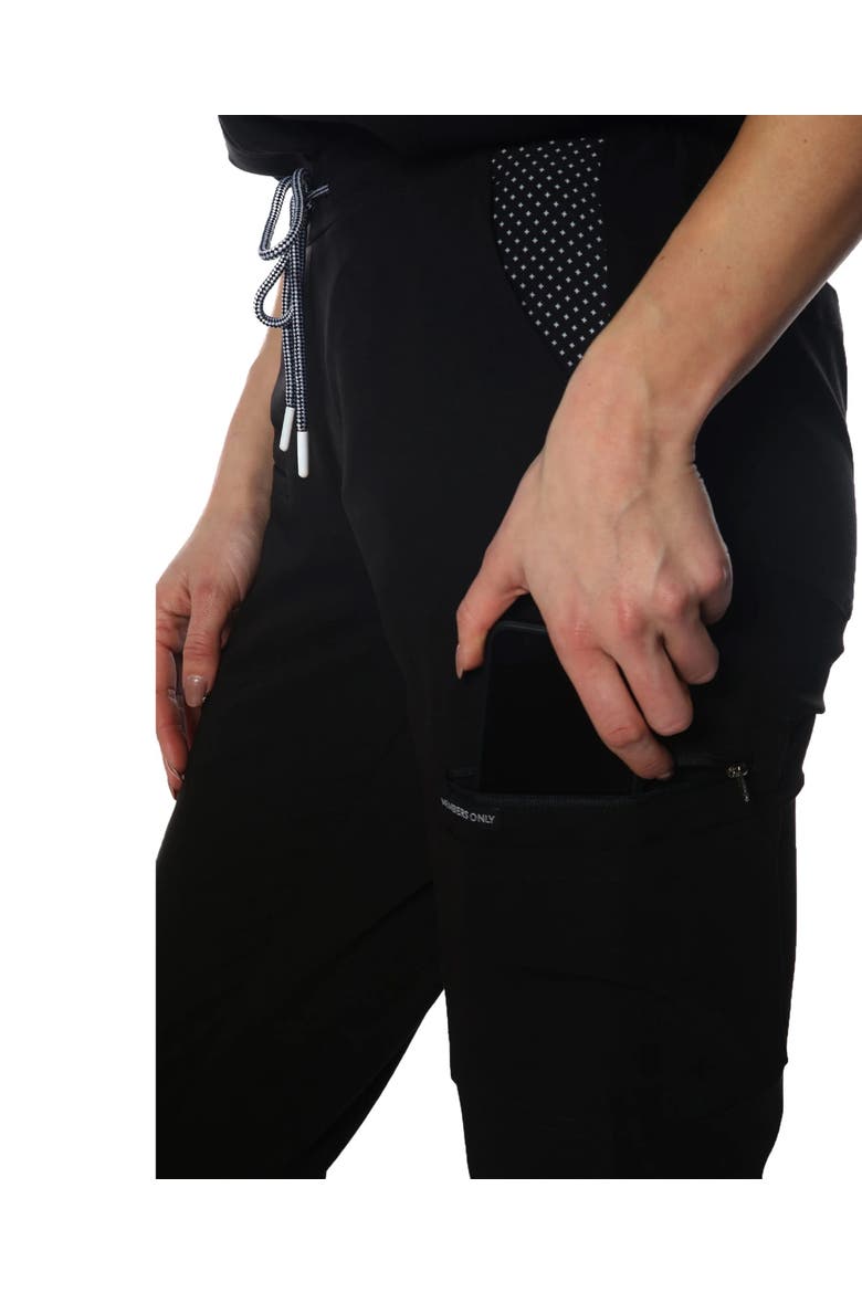 Reus Open Bottom Scrub Pants, Alternate, color, Black