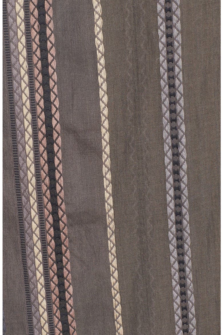 Stripe Organic Cotton Scarf, Alternate, color, BARK