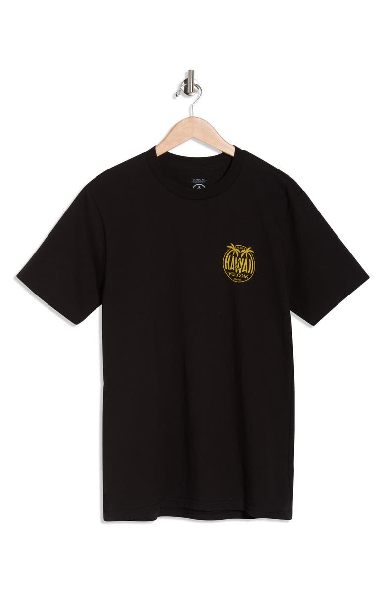 Volcom Aloha Hawaii Graphic T-Shirt, Main, color, Black