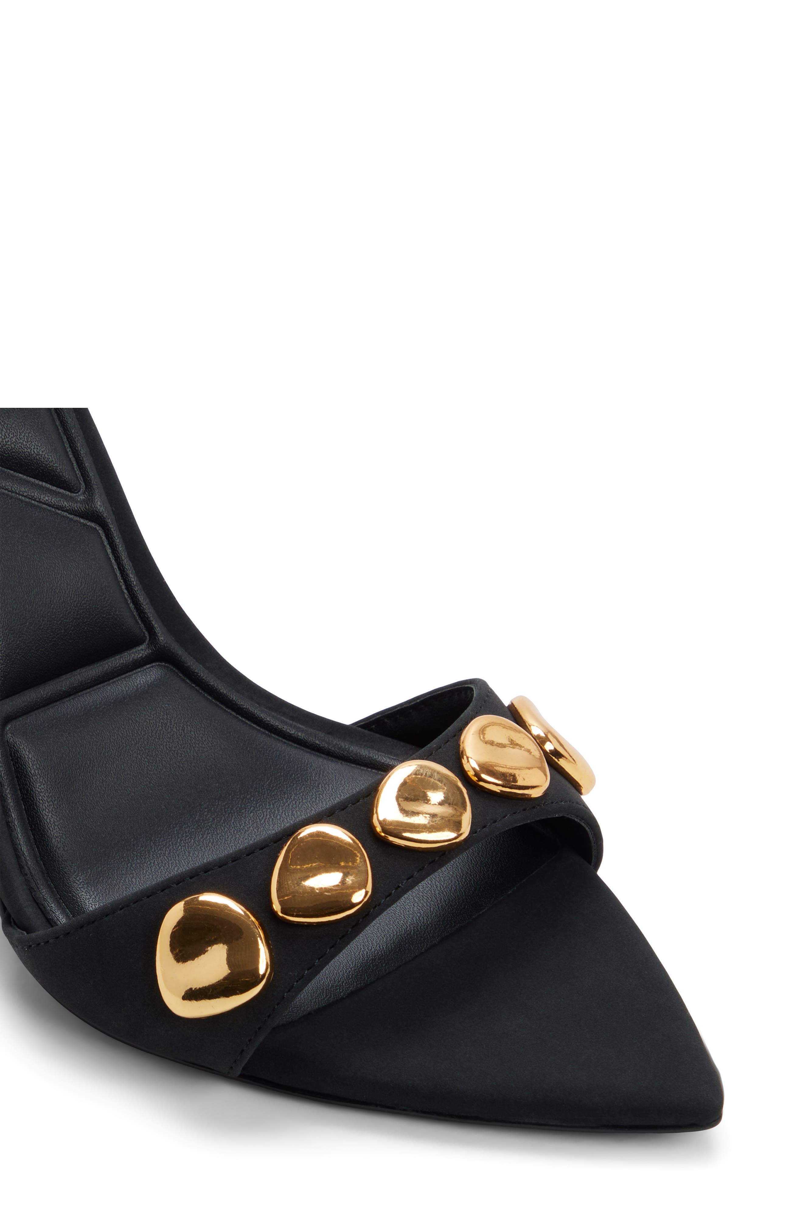 ALDO Leara Ankle Strap Pointed Toe Sandal, Alternate, color, Other Black