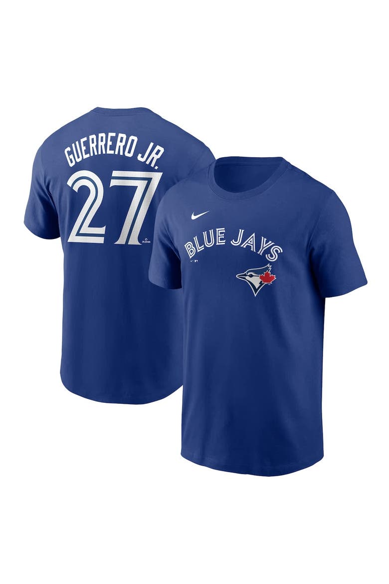 Men's Nike Vladimir Guerrero Jr. Royal Toronto Blue Jays Fuse Name & Number T-Shirt, Alternate, color, Royal