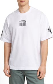 G-STAR Barcode Boxy Organic Cotton Graphic T-Shirt