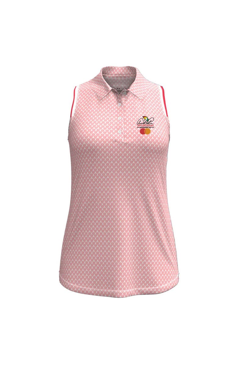 Under Armour Women's Under Armour  Pink Arnold Palmer Invitational Playoff 3.0 Balloons Print Sleeveless Polo, Main, color, Pink