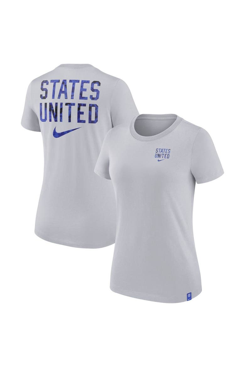 Women's Nike Gray USMNT Voice T-Shirt, Main, color, Heather Gray