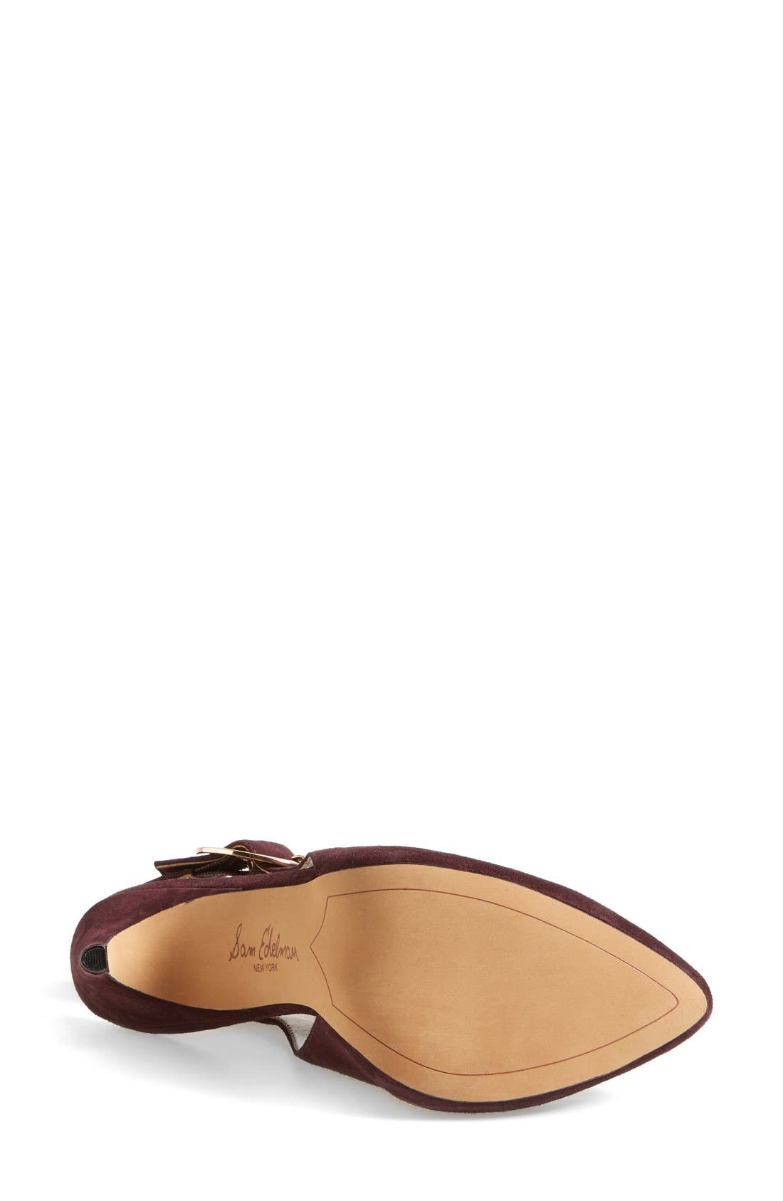 'Julian' Suede Bootie, Alternate, color, NEW BURGUNDY SUEDE