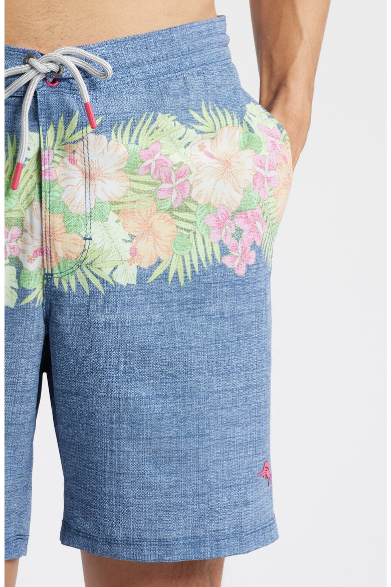 Baja Lei Over 8-Inch Board Shorts, Alternate, color, DRESS BLUES