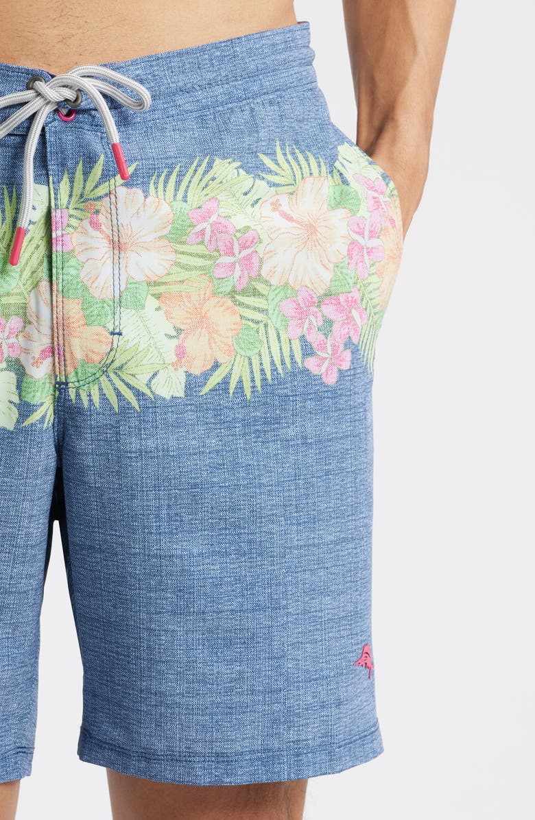 Tommy Bahama Baja Lei Over 8-Inch Board Shorts, Alternate, color, Dress Blues