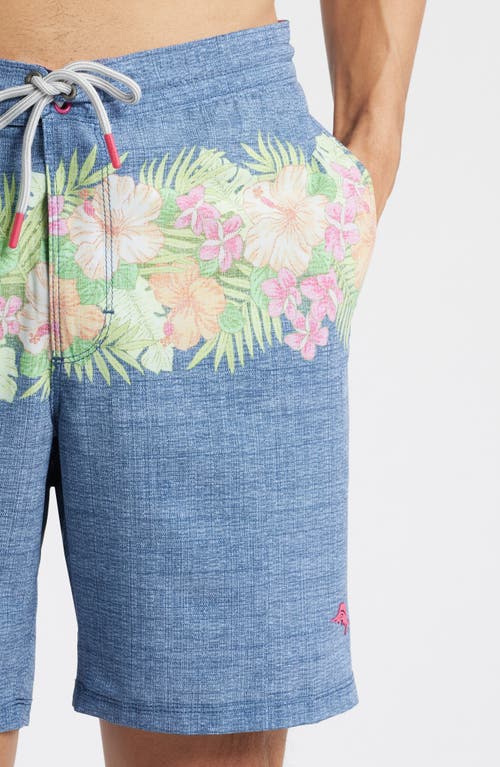 Tommy Bahama Baja Lei Over 8-inch Board Shorts In Dress Blues