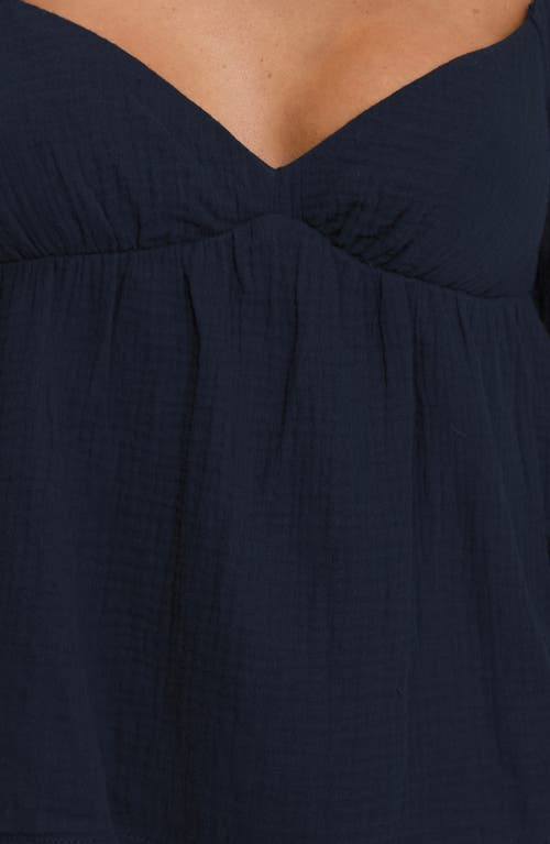 Princess Polly Khalea Long Sleeve Top In Navy