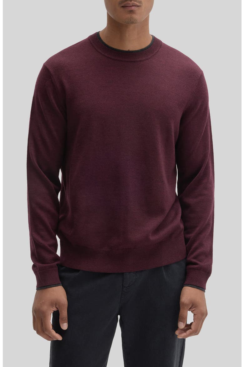Thomas Crewneck Sweater, Main, color, DEEP BORDEAUX