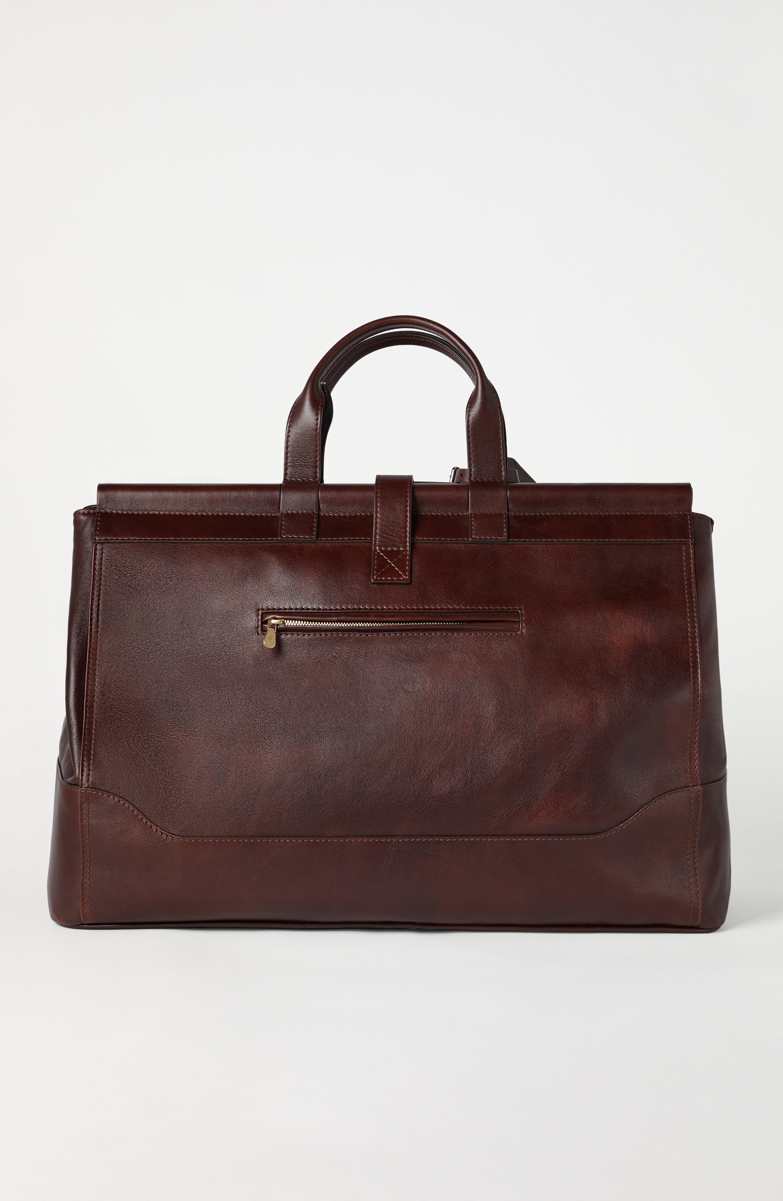 Brunello Cucinelli Leather bag, Alternate, color, Burgundy