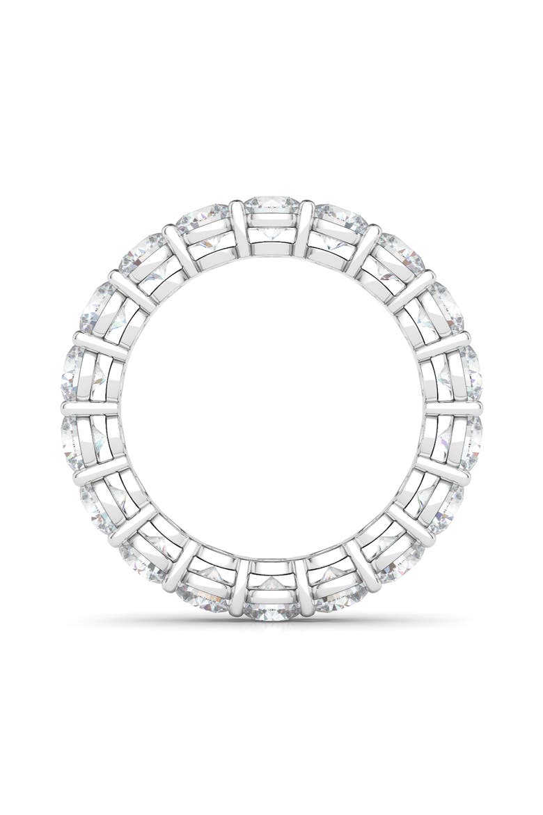 Round Cut Lab Created Diamond 18K Gold Eternity Band Ring, Alternate, color, WHITE GOLD/ DIAMOND