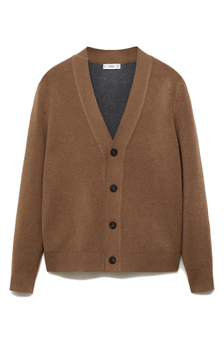 MANGO Button Front Cardigan, Alternate, color, 