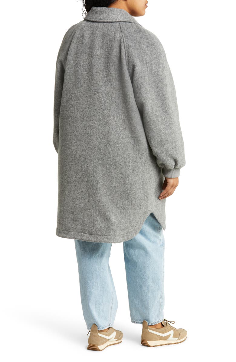 Treasure & Bond Raglan Longline Coat, Alternate, color,