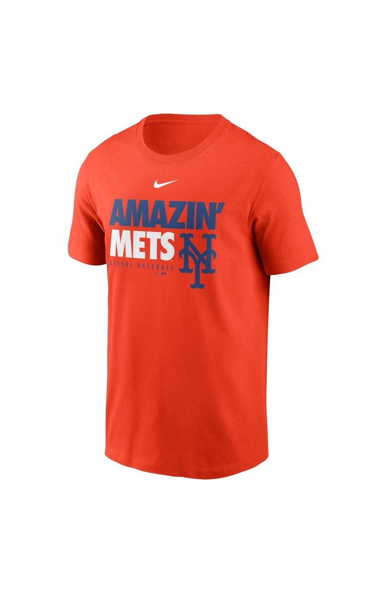 Nike Men's Nike Orange New York Mets Amazin' Mets Local Team T-Shirt, Alternate, color, 