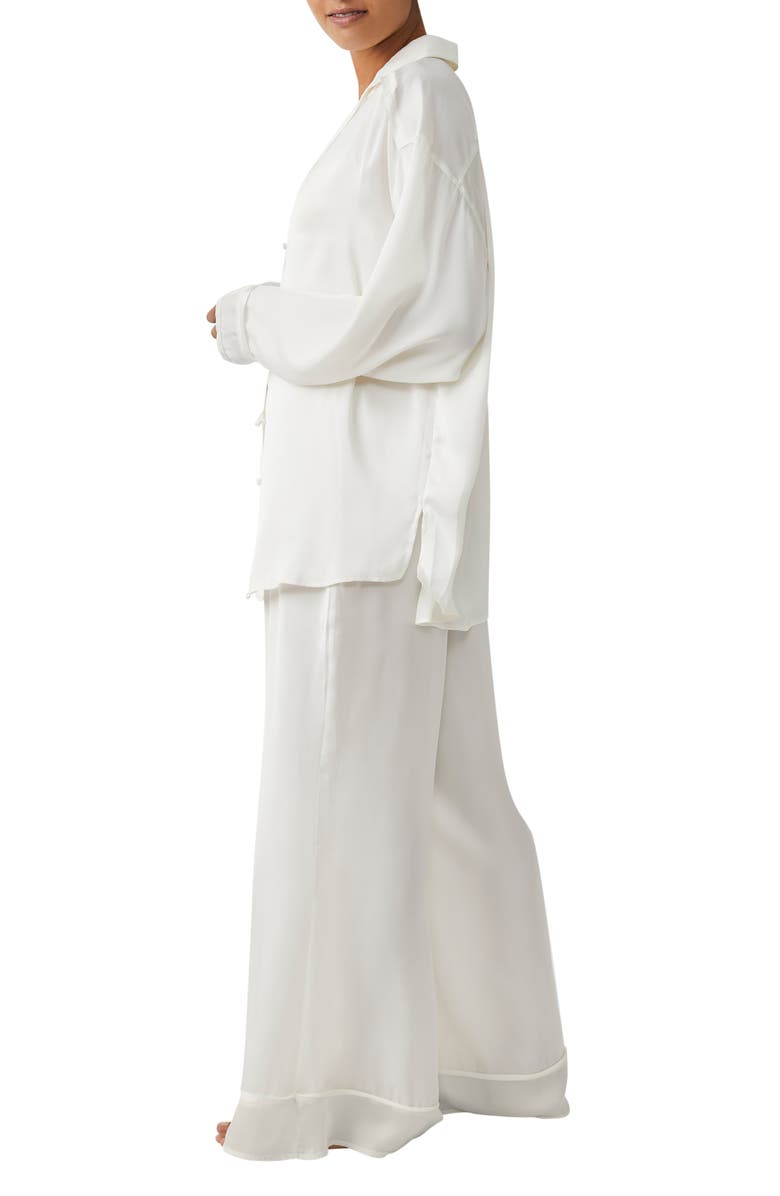 Free People Dreamy Days Pajamas, Alternate, color, Ivory