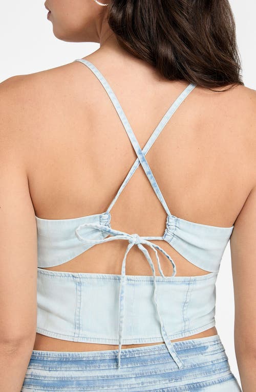 Guess Niki Tie Back Crop Top