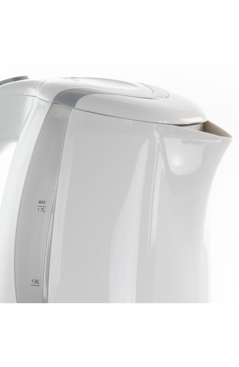 Megachef 1.7Lt. Plastic Electric Tea Kettle- White, Alternate, color, White