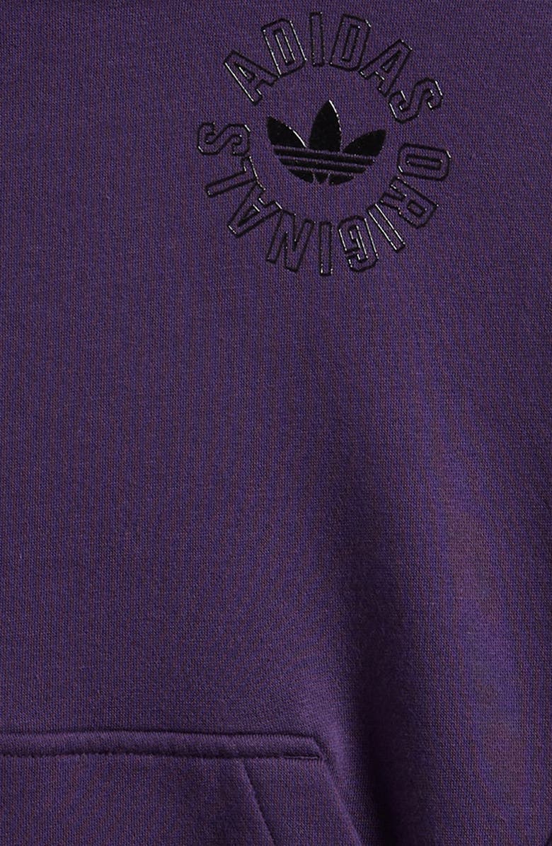 adidas Originals Kids' OG Emblem Fleece Hoodie, Alternate, color, Aurora Plum