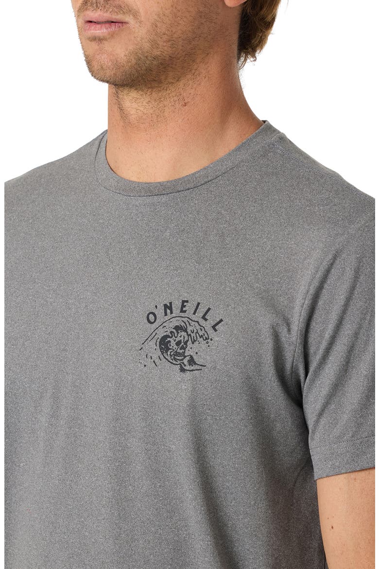 Wave Brain UPF Performance Graphic T-Shirt, Alternate, color, GARGOYLE MELANGE
