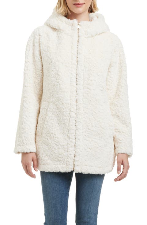 Textured Faux Fur Jacket