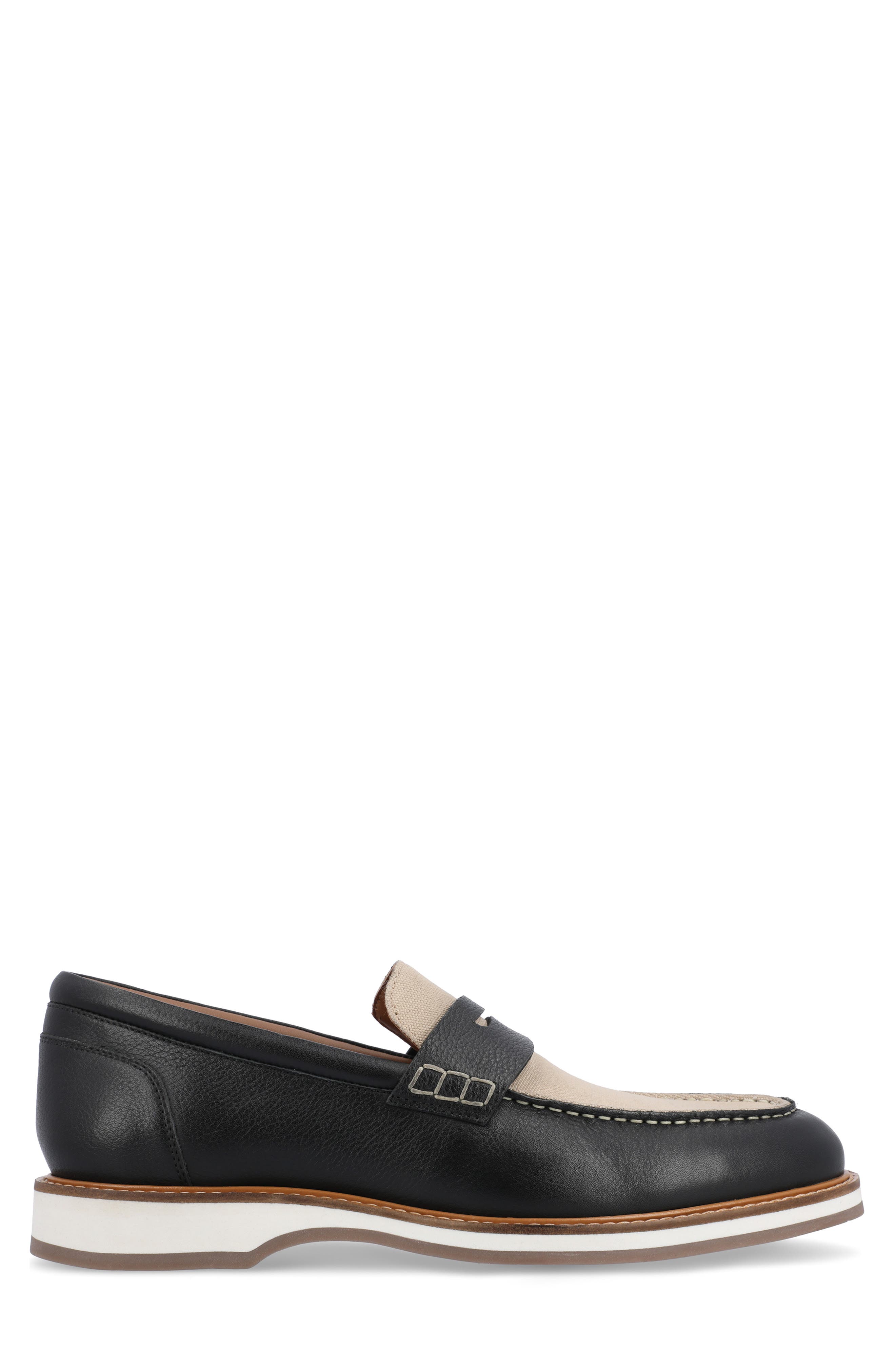 Thomas & Vine Kaufman Moc Toe Penny Loafer, Alternate, color, 