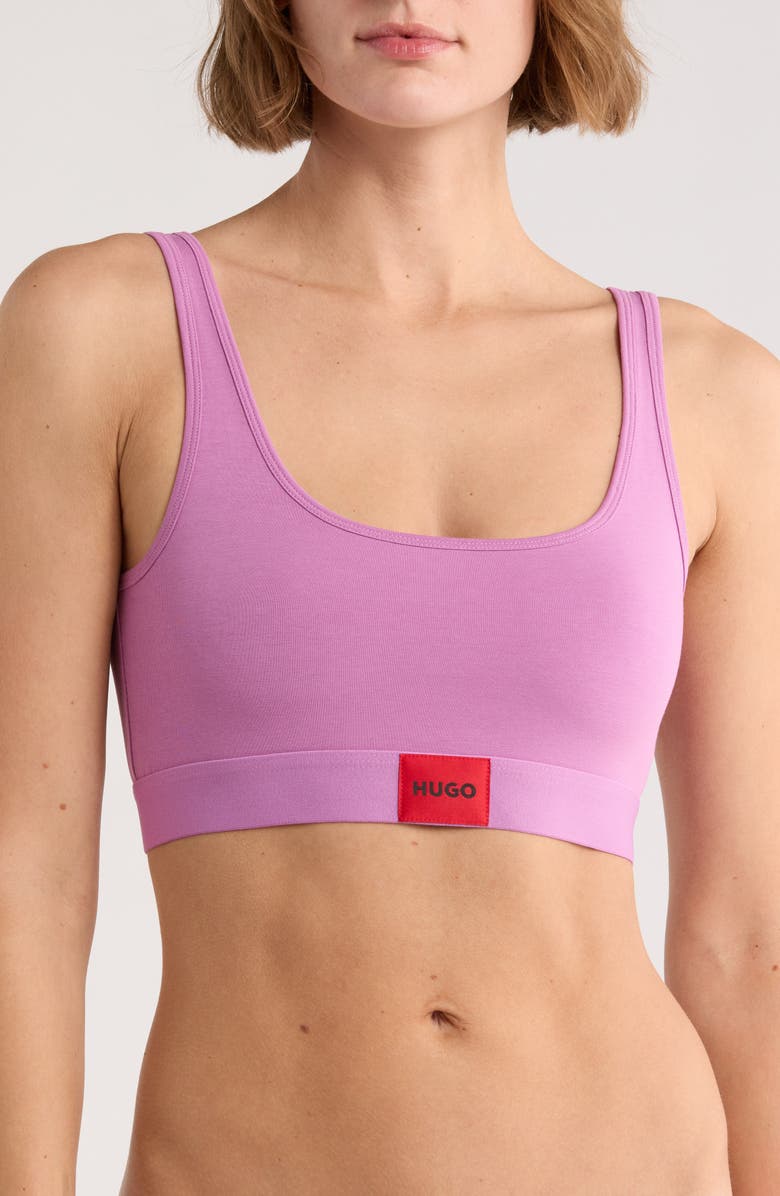 BOSS Red Label Bralette, Main, color, Medium Purple
