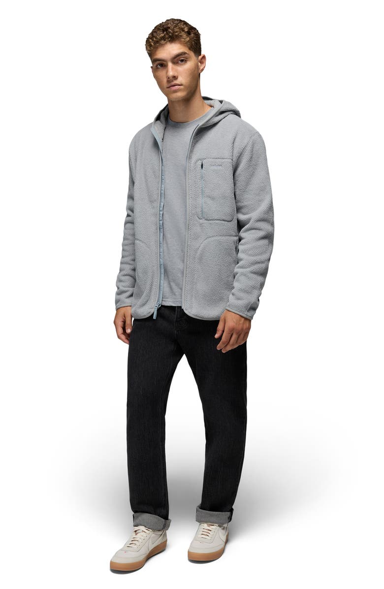 prAna Tuff Fluff Fleece Full Zip Hoodie, Alternate, color, Shadow Freestyle