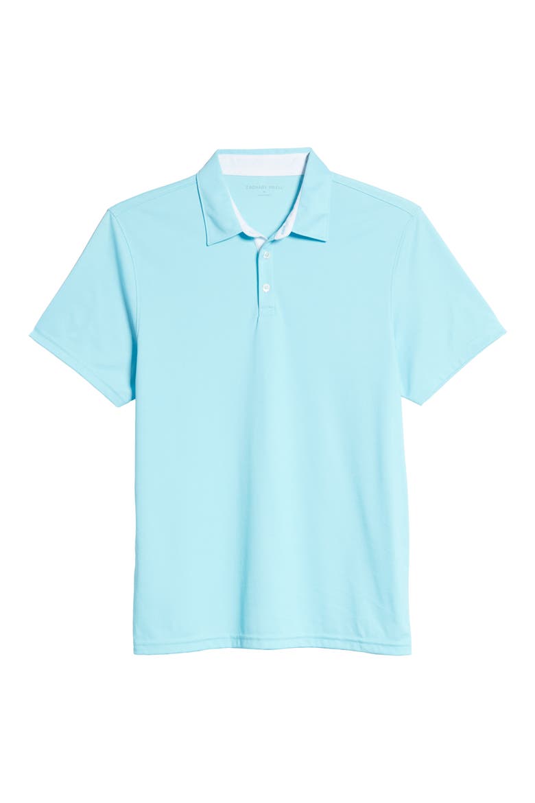 Caldwell Piqué Regular Fit Polo, Alternate, color, TURQUOISE