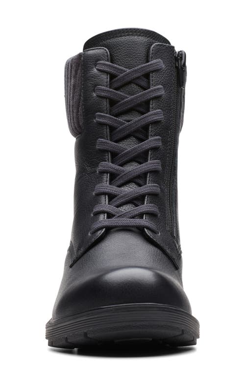 Clarks Hearth Sky Leather Combat Boot In Multi