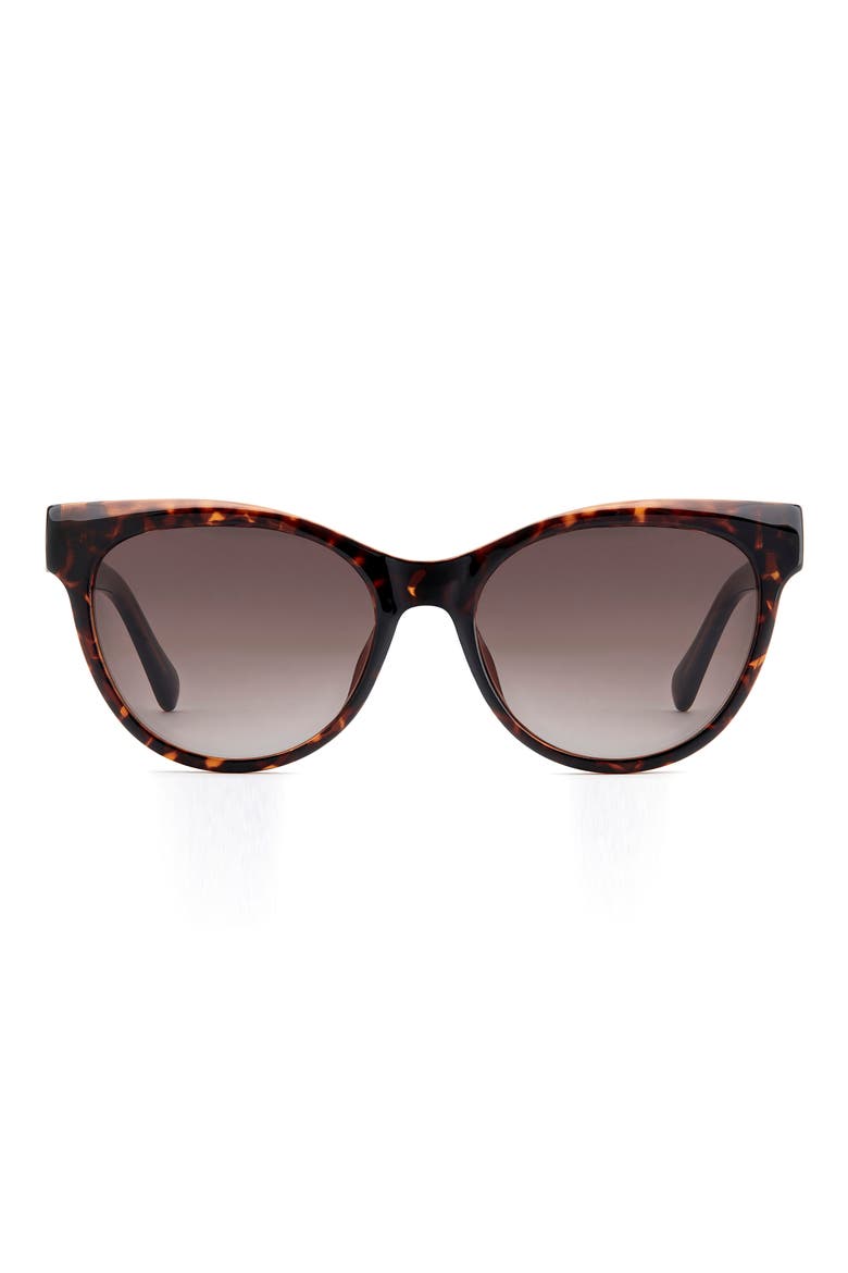 53mm Gradient Cat Eye Sunglasses, Main, color, HAVANA