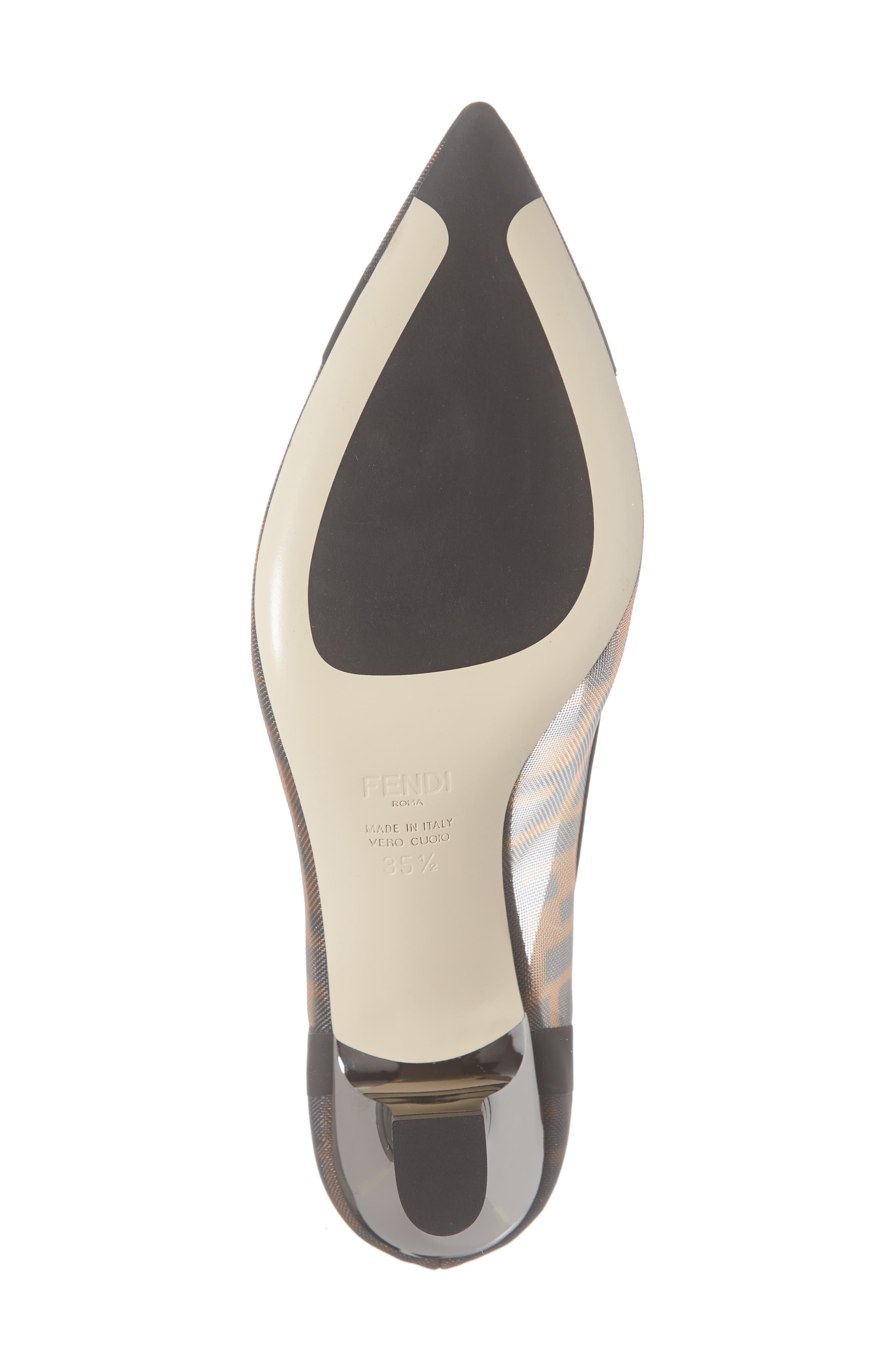 Fendi Colibri Logo Pointed Toe Pump, Alternate, color, 