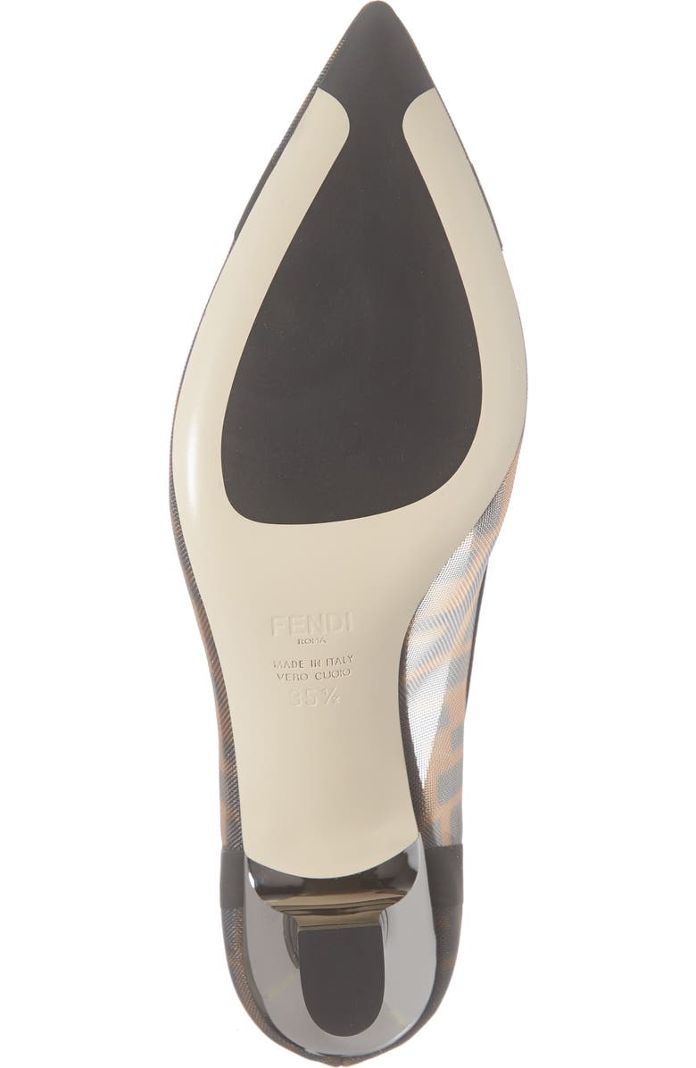 Fendi Colibri Logo Pointed Toe Pump, Alternate, color,