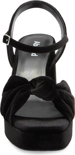 Pamela Velvet Platform Sandal