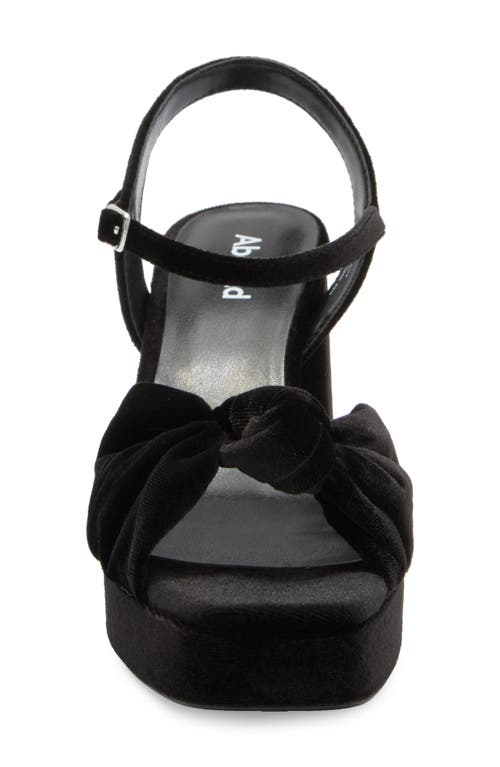 Abound Pamela Velvet Platform Sandal In Black