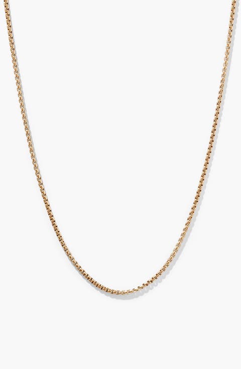 Round Box Chain Necklace