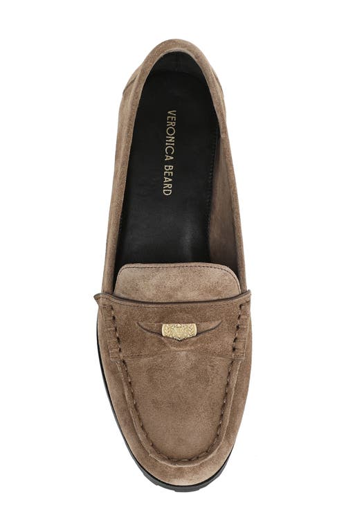 Veronica Beard Penny Lug Loafers Bark In Brown