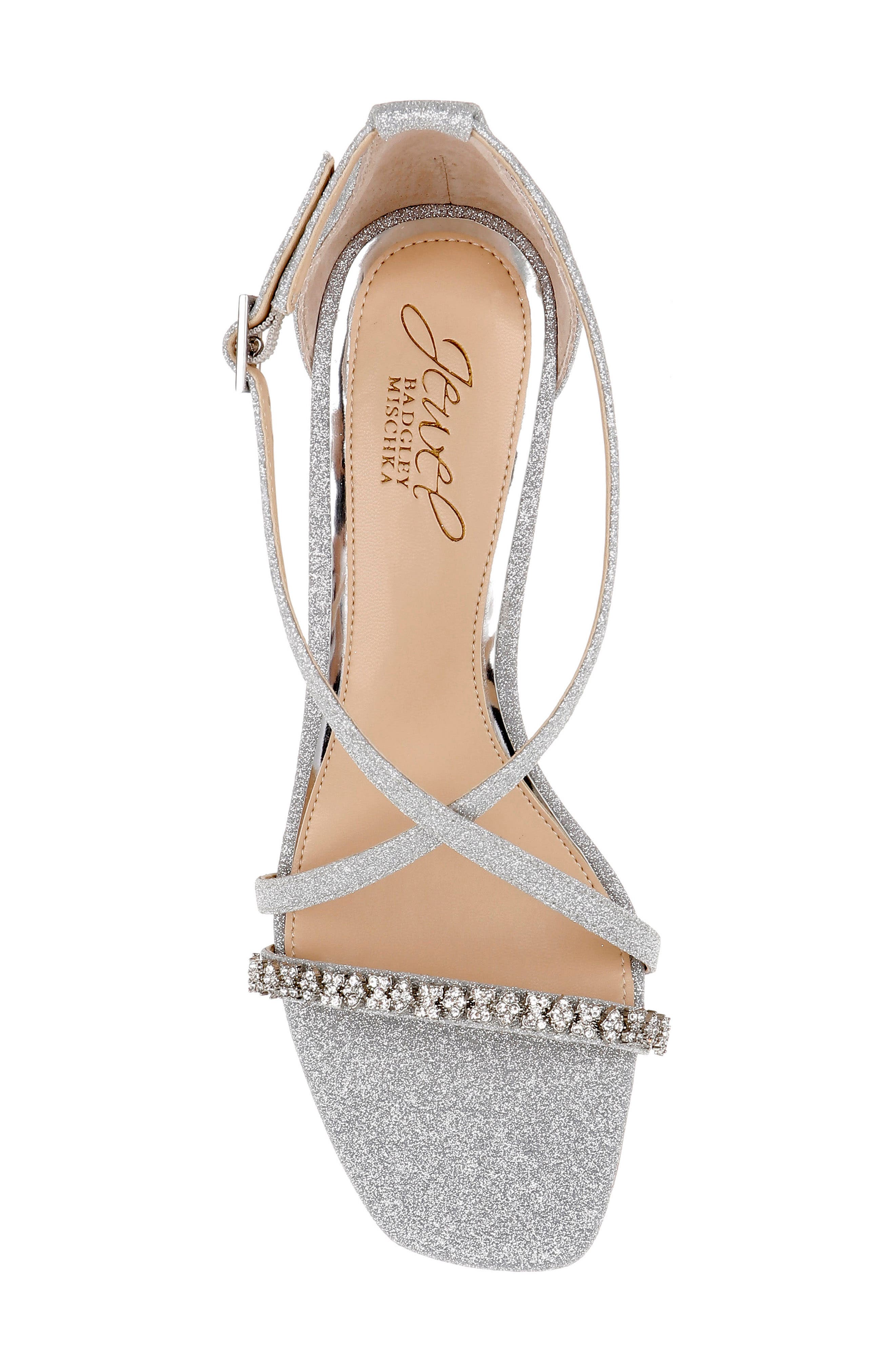 Jewel Badgley Mischka Adelynn Wedge Sandal, Alternate, color, 