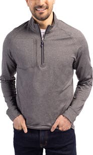 Cutter & Buck Adapt Heather Quarter Zip Pullover
