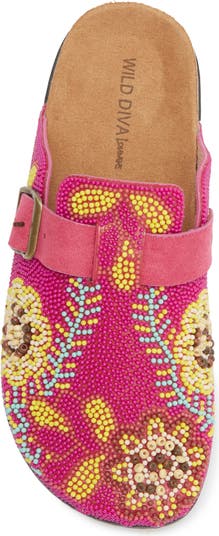 Matcha Embroidered Mule