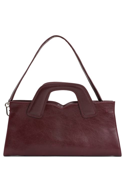 Jeffrey Campbell Lorelai Double Strap Leather Satchel In Wine