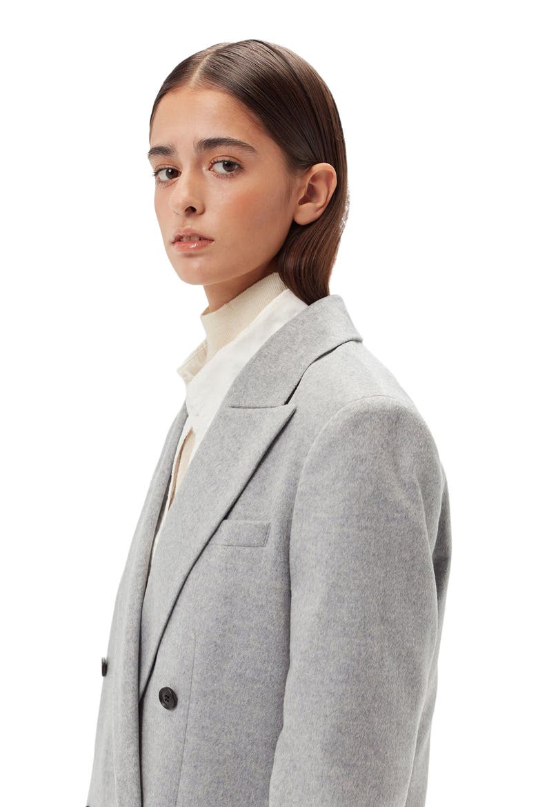 Double-Breasted Cashmere Blazer, Alternate, color, vapor blue