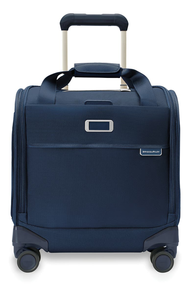 Baseline Cabin Spinner Carry-On Bag, Main, color, NAVY