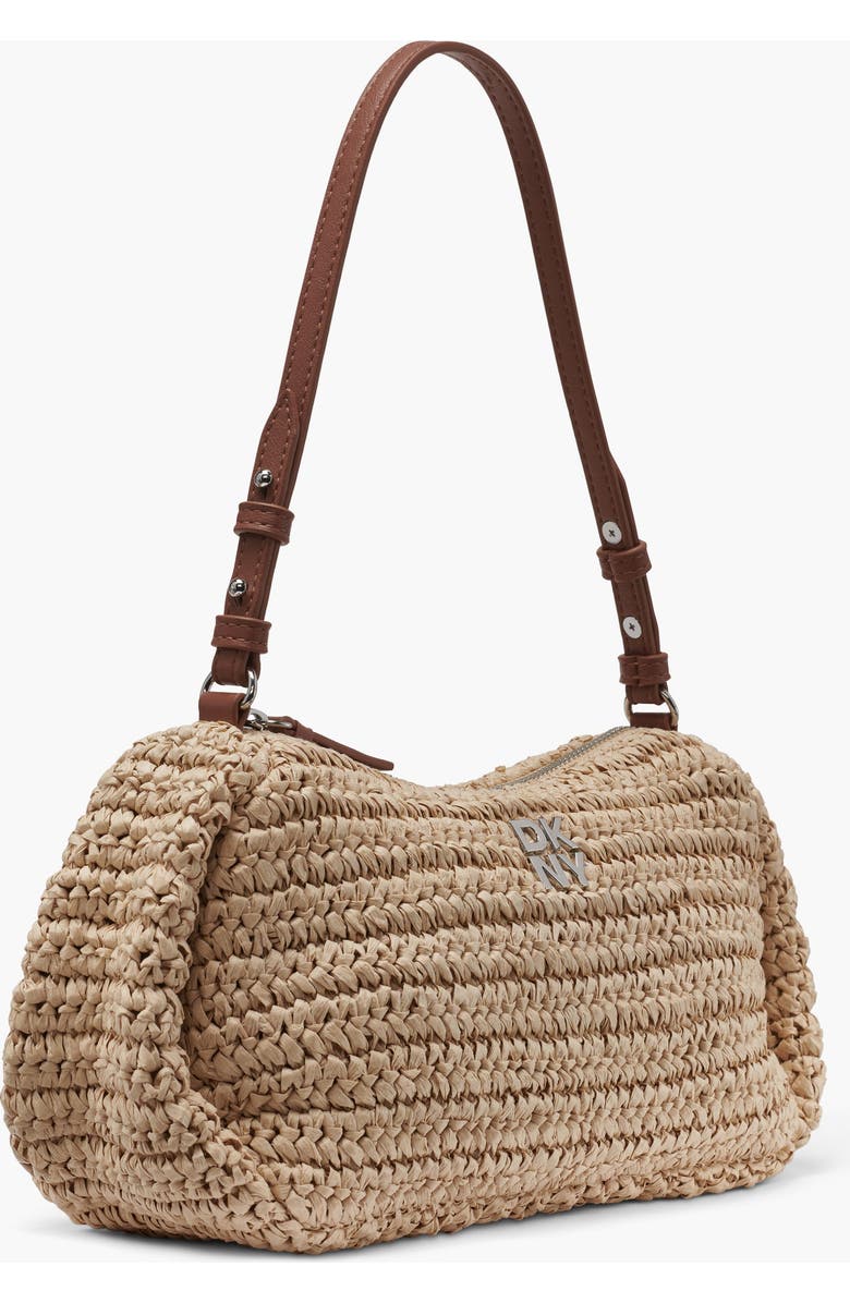 DKNY Remy Top-Zip Shoulder Bag, Alternate, color, Black/Natural