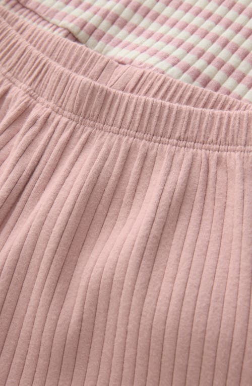 Next Kids' Long Sleeve Top & Wide Leggings In Pink
