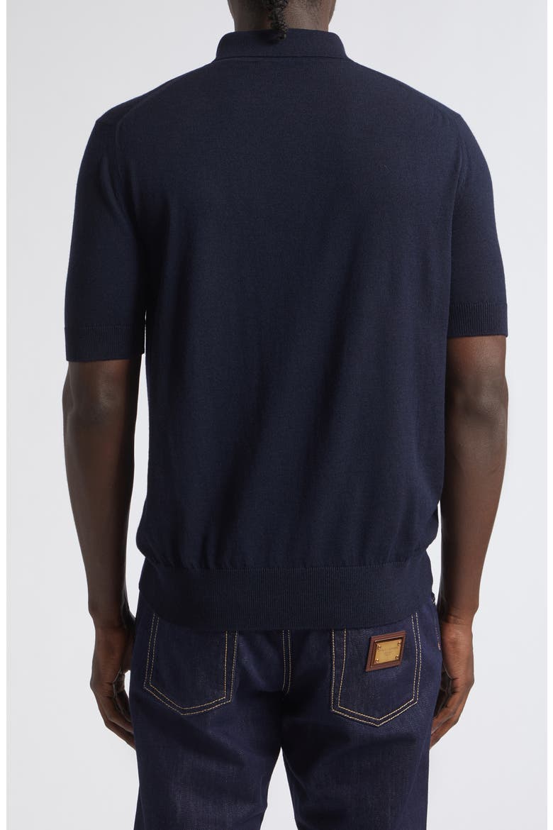 Logo Embroidered Virgin Wool Polo, Alternate, color, BLU SCURISSIMO 1
