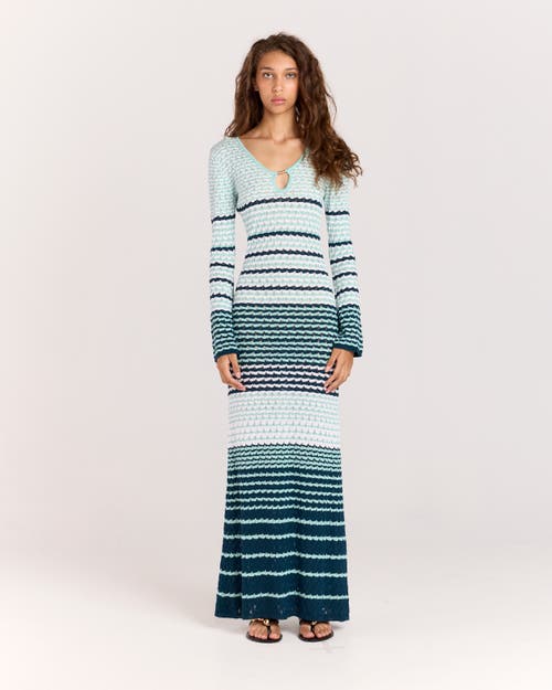 Romy Havana Dress In Green Striped