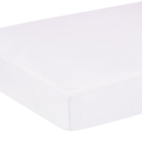 Little English Pima Crib Sheet In White